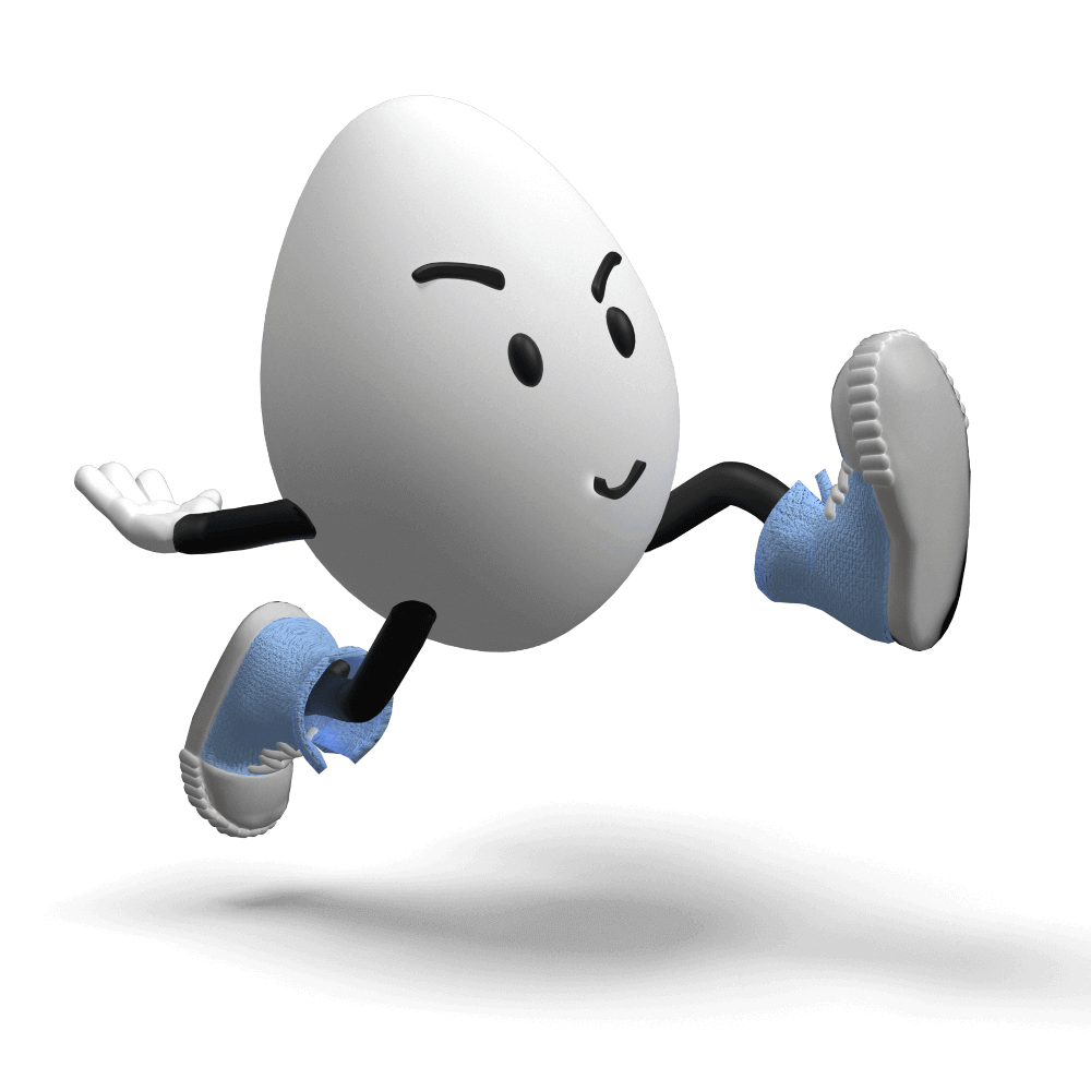 Ei rennt sehr schnell