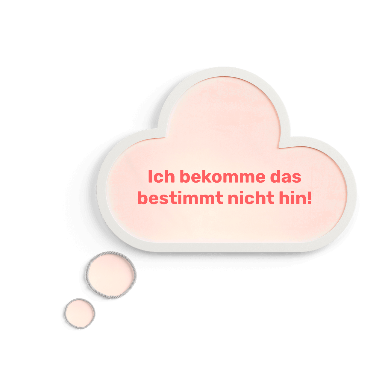 Gedankenblase negativ