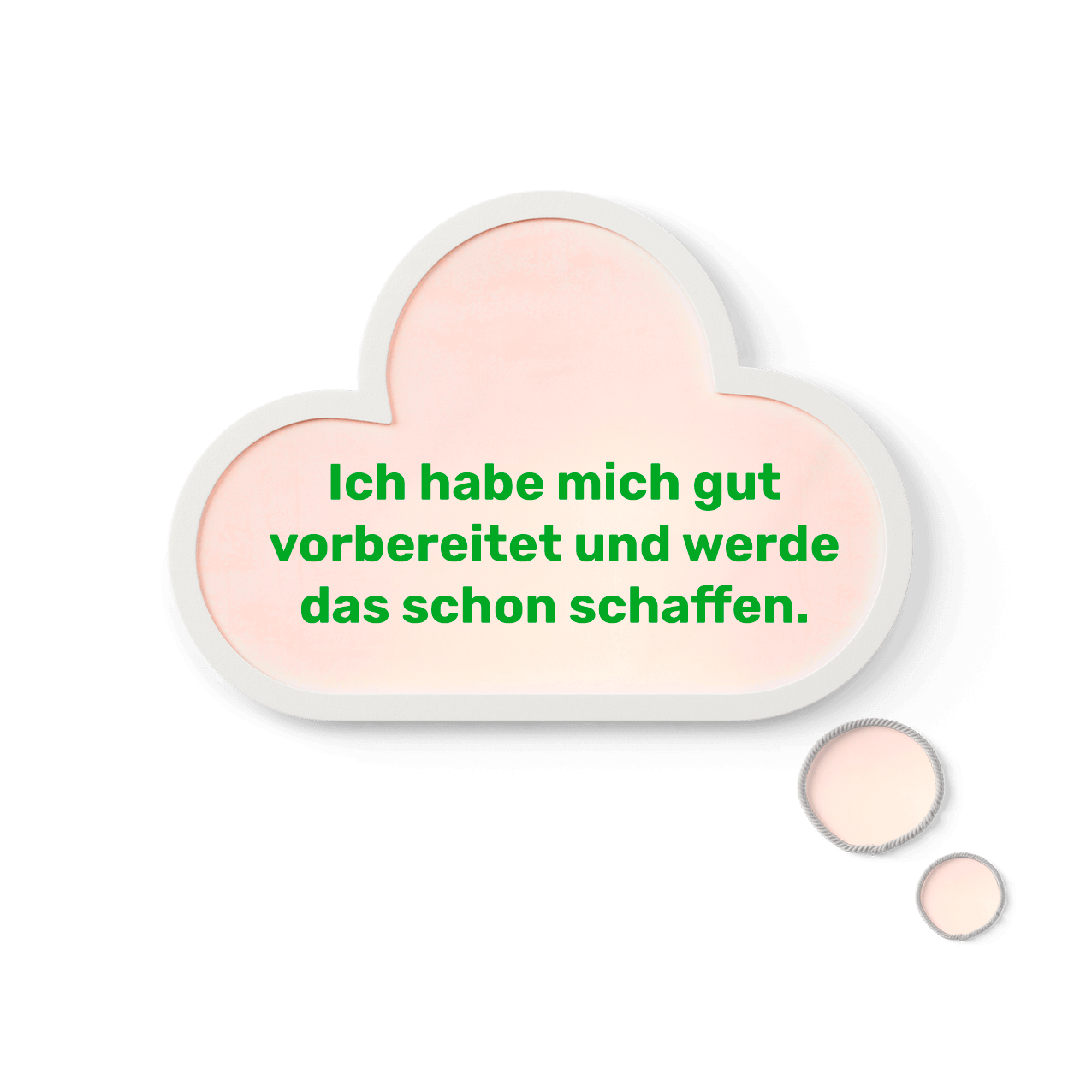 Gedankenblase positiv