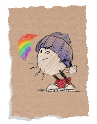 Ei hat eine Migräne-Aura