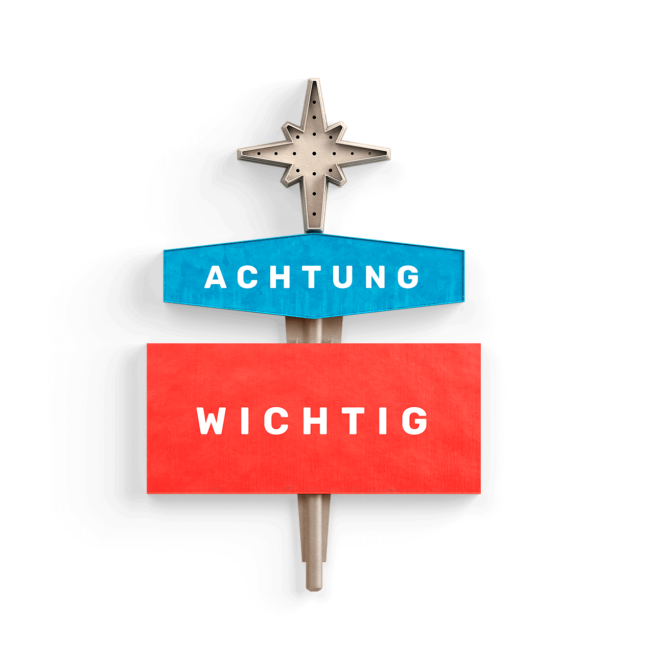 Schild Achtung Wichtig